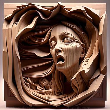 3D мадэль Трент Гудмундсен, американский художник. (STL)